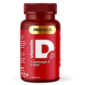 Provisor Vitamiin D + Oomega 3 + Q10 N60 toote pilt