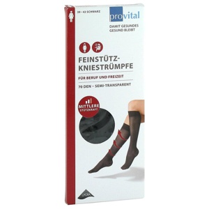 PROVITAL 70den Stützkniestrümpfe Gr.39-42 schwarz Produktbild