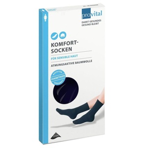 PROVITAL Komfortsocken men Gr.39-42 schwarz Produktbild