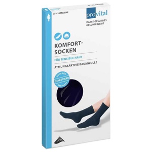 PROVITAL Komfortsocken women Gr.35-38 marine Produktbild