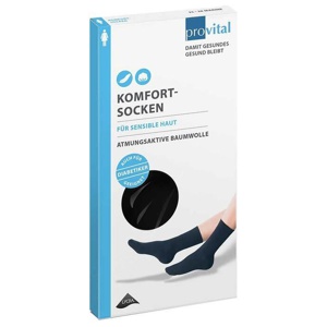 PROVITAL Komfortsocken women Gr.35-38 schwarz Produktbild