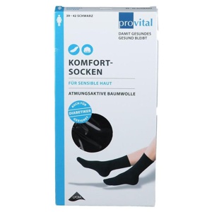 PROVITAL Komfortsocken women Gr.39-42 schwarz Produktbild