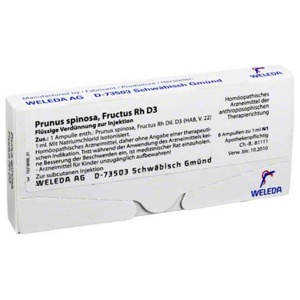 PRUNUS SPINOSA FRUCTUS Rh D 3 Ampullen Produktbild