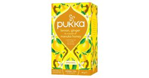 Pukka Lemon, Ginger & a touch of Manuka Honey 20 tepåsar produkt bild