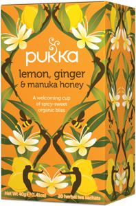 Pukka Lemon, Ginger & Manuka Honey 20 tepåsar produkt bild