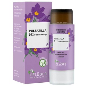 Pulsatilla D 12 Globuli Pflüger Globulispender, 10 g Globuli Produktbild