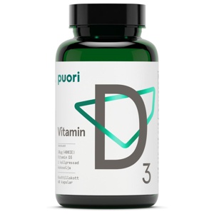 Puori D3 Vitamin D 400IE (10µg), 60 kapslar produkt bild