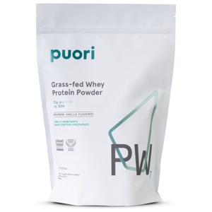 Puori Græsfodret Whey Proteinpulver med bourbon vanilje 900 g produktbillede