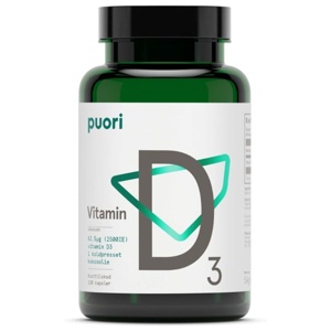 Puori Vitamin D3 62,5 µg 120 stk produktbillede