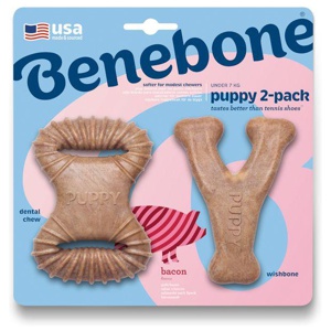 Puppy Dental Chew/Wishbone 2-pak produktbillede