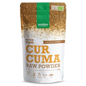 Purasana Curcuma Raw Powder 200 g produktbilde