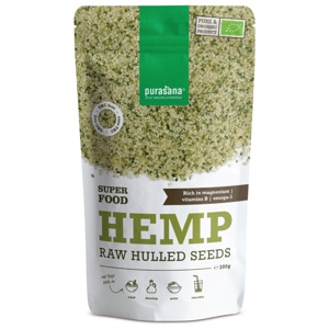 Purasana Hemp Raw Hulled Seeds, 200 g produktbilde