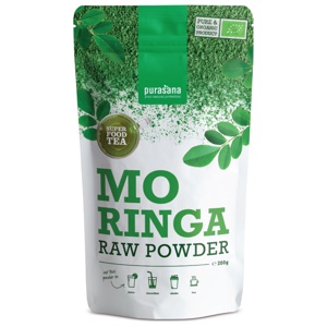 Purasana Moringa Raw Powder, 200 g produktbilde