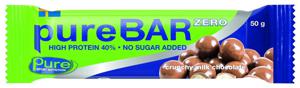 Pure Bar Zero Crunchy Milk Chocolate 50 g produkt bild