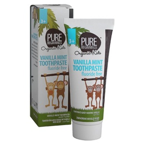 Pure Beginnings Vanilla Mint Tandpasta +3 År   75 ml produktbillede
