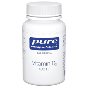 PURE ENCAPSULATIONS Vitamin D3 400 I.E. Kapseln Produktbild