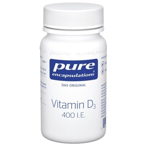 PURE ENCAPSULATIONS Vitamin D3 400 I.E. Kapseln Produktbild