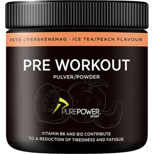 PurePower Pre-Workout Icetea/Peach 300 g produktbillede