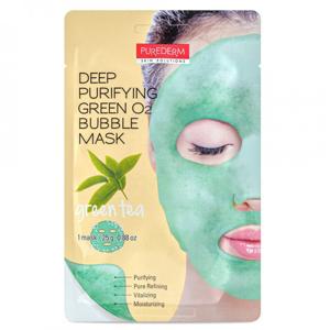 "Purederm Deep Purifying Black O2 Bubble Mask ""GREEN TEA"" 25 g" produkt bild