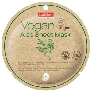 Purederm Vegan Aloe Sheet Mask produkt bild