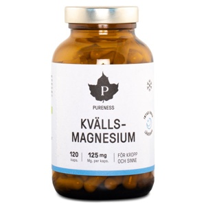 Pureness Aften Magnesium 120 kapsler produktbillede