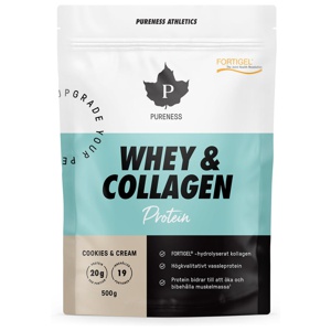 Pureness Athletics Whey & Collagen Cookies & Cream - 500 g produkt bild