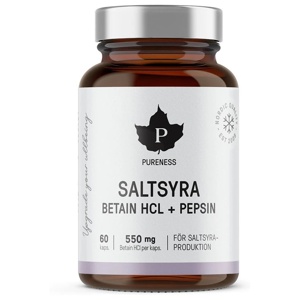 Pureness Beteine HCL -saltsyra 60 stk produktbilde
