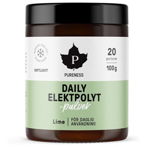 Pureness Daily Elektrolytpulver, Lime, 100 g produkt bild