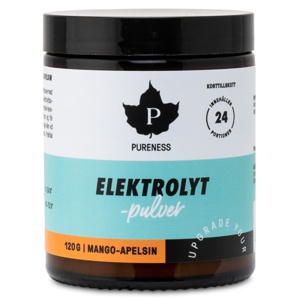 Pureness Elektrolytpulver Mango & Appelsin 120 g produktbillede