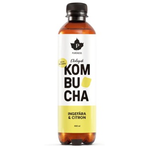 Pureness Kombucha Eko, Ingefära & Citron, 400 ml produkt bild