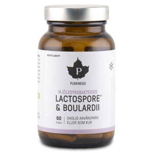 Pureness Mælkesyrebakterier Lactospore & Boulardii 60 kapsler produktbillede
