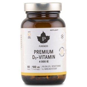 Pureness Premium D-Vitamin 60 kapsler produktbillede