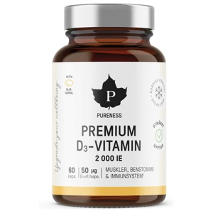 Pureness Premium D3-vitamin 2000 IE 60 kapslar produkt bild