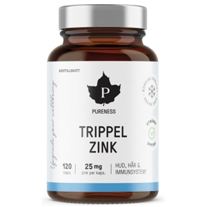 Pureness Trippel Zink 120 kapsler produktbillede
