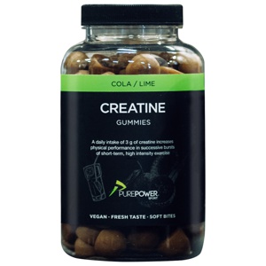 PurePower Kreatin Vingummi Cola/Lime 120 stk produktbillede