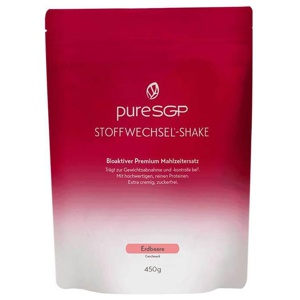 pureSGP STOFFWECHSEL-SHAKE Erdbeere 450 g Pulver Produktbild