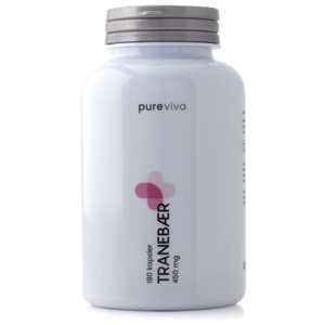 Pureviva Tranebær 450 mg 180 kaps produktbillede