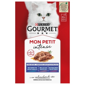 Purina GOURMET Purina Gourmet Mon Petit Intense&nbsp;Tonfisk/Lax/Öring 6 x 50 g produkt bild