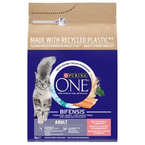 Purina One Adult Lax och Fullkorn 3 kg produkt bild