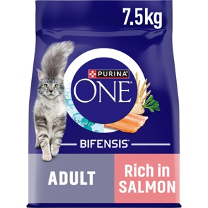 Purina One Adult Salmon & Whole Grains Dry Cat Food product image
