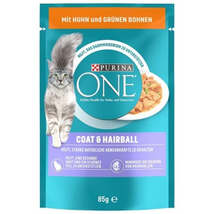 Purina One Coat & Hairball mit Huhn & grünen Bohnen Produktbild