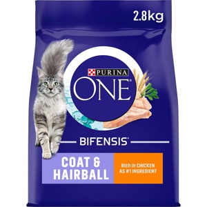 Purina One Coat & Hairball Chicken & Whole Grains Dry Cat Food product image