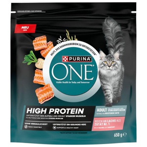 Purina One High Protein Lachs Produktbild