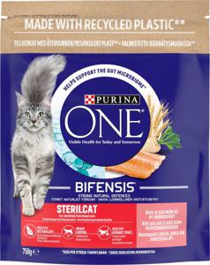 Purina One Kattmat Steril Lax 750 g produkt bild