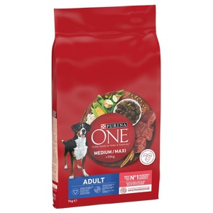 Purina One Medium/Maxi Adult Rind & Reis Produktbild