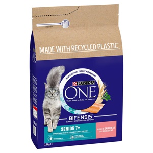 Purina One Senior 7+ Salmon & Whole Grains Dry Cat Food product image