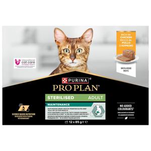 Purina Pro Plan Cat Sterilised Mousse Chicken Våtfoder till Katt 12x85 g produkt bild