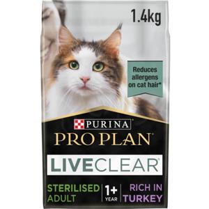 Purina Pro Plan LiveClear Sterilised Adult 1+ år 1,4 kg produkt bild