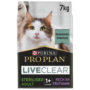 PRO PLAN Liveclear Sterilised Adult Truthahn 7 kg Produktbild