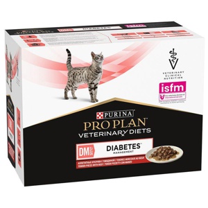 Purina Pro Plan Veterinary Diets Feline DM ST/OX - Diabetes Management Rind Produktbild